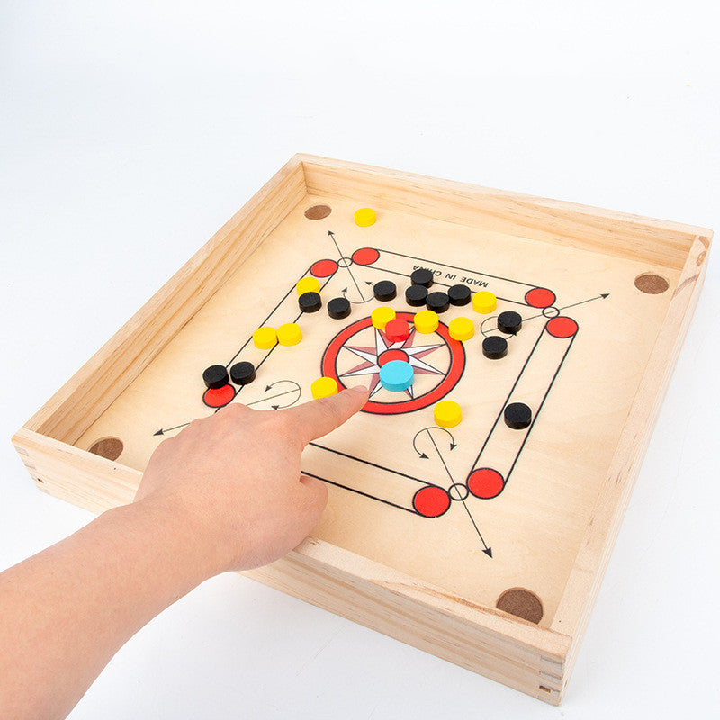 Four in One Wooden Classic Board Game Parent-child Game