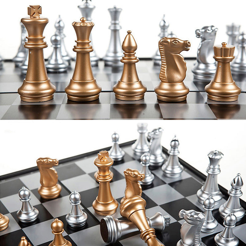 Magnetic Chess Set Folding Board For Elementary School Students